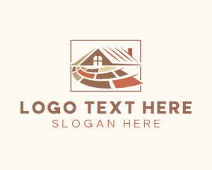 Wooden Tiles Carpentry Logo