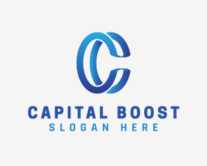 Loan - Double Letter C Cuff App logo design