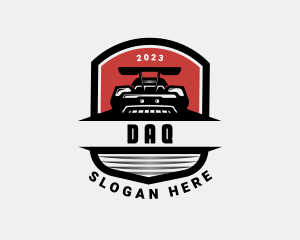 Driver - Sports Car Automotive Badge logo design