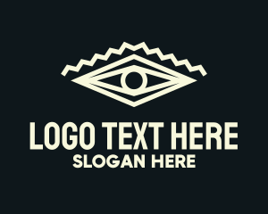 Sight - Diamond Geometric Eye logo design