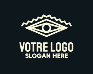 Eyesight - Diamond Geometric Eye logo design