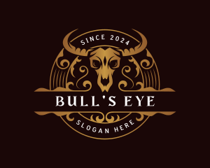 Bull Skull Ranch logo design