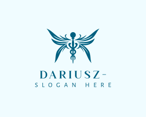 Wing - Medical Wing Caduceus logo design