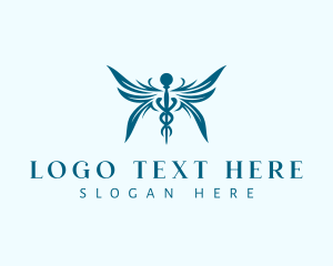 Caduceus - Medical Wing Caduceus logo design