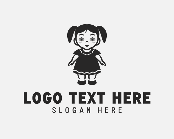 Kindergarten - Doll Toy Kindergarten logo design