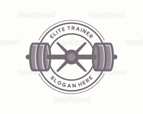 Barbell Workout Gym Training Logo