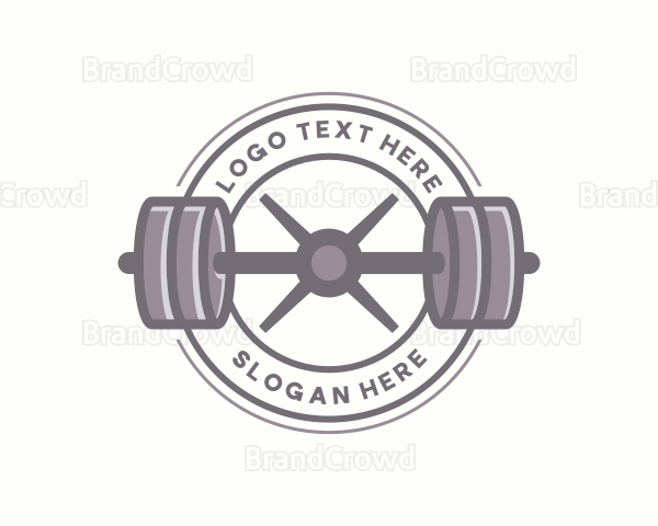 Barbell Workout Gym Logo