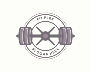 Workout - Barbell Workout Gym logo design
