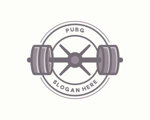 Training - Barbell Workout Gym logo design