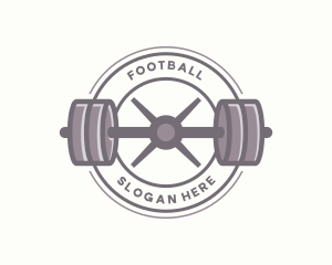 Gym - Barbell Workout Gym logo design