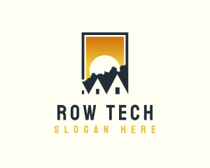 Sunset Row Roofing logo design