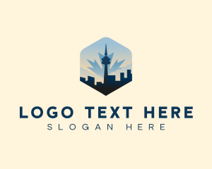 Metropolitan - Tower Office Landmark logo design