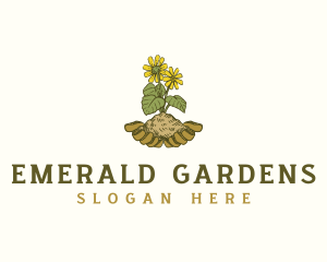 Organic Flower Garden logo design