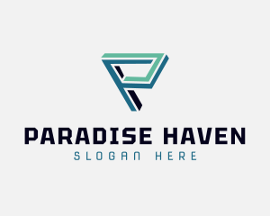 Modern Geometric Software logo design