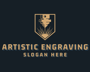 Laser Engrave Machine logo design