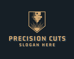 Cutting - Laser Engrave Machine logo design