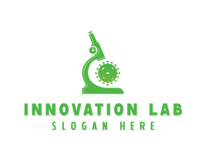 Microscopic Virus Laboratory logo design