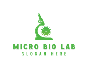 Microscopic Virus Laboratory logo design