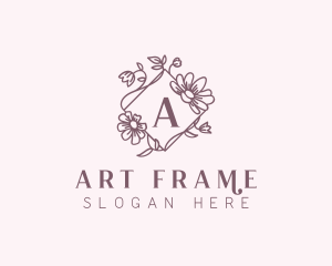 Frame - Floral Frame Decoration logo design
