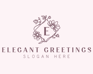 Floral Frame Decoration logo design