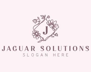 Floral Frame Decoration logo design