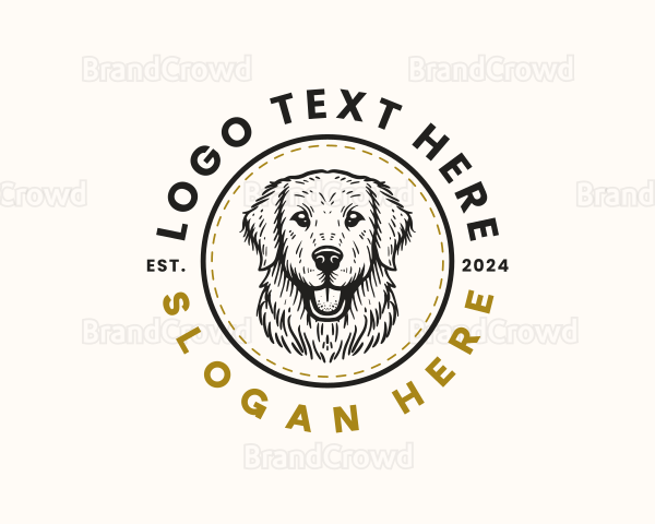 Golden Retriever Dog Logo