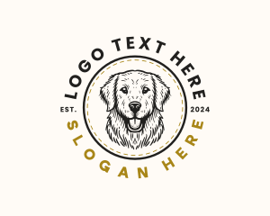 Golden Retriever Dog logo design