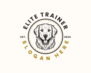 Golden Retriever Dog logo design