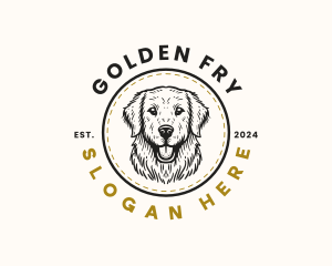 Golden Retriever Dog logo design