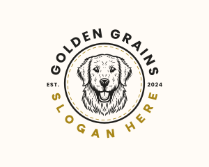 Golden Retriever Dog logo design