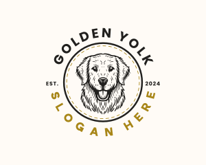 Golden Retriever Dog logo design