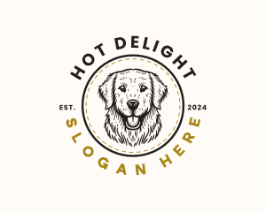 Golden Retriever Dog logo design