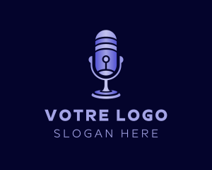 Violet - Violet Microphone Recorder logo design