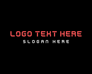 Coding - Modern Stencil Tech logo design