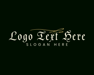 Gothic Medieval Signature Logo