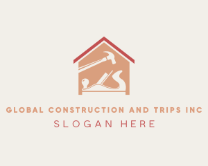 Tradesperson - Home Carpenter Tools logo design