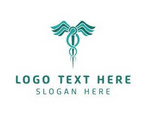 Surgeon - Caduceus Health Medication logo design