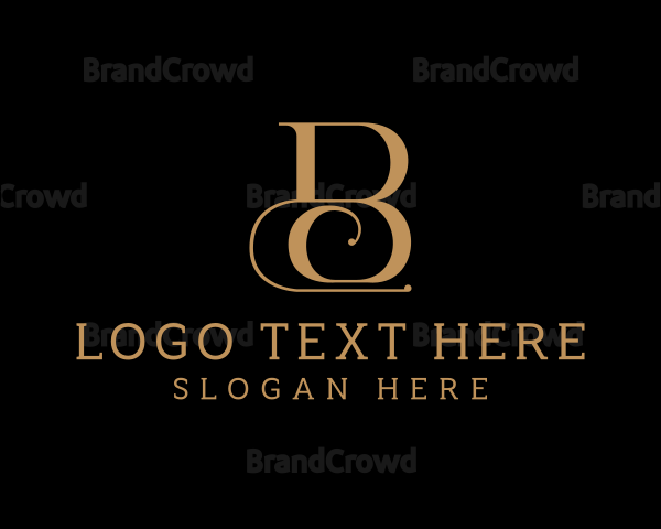 Beauty Cosmetics Boutique Letter B Logo
