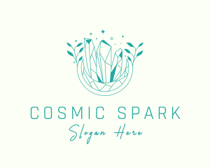 Natural Cosmic Precious Stone logo design