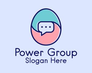 Egg Message Chat Logo