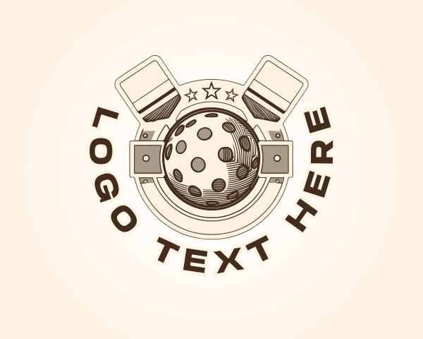 Vintage - Vintage Pickleball Emblem logo design