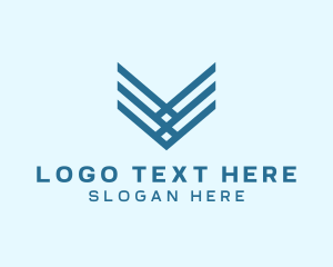 Woven - Generic Company Letter V logo design