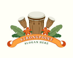 Tropical Conga Drums Logo