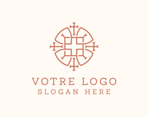 Catholic - Religious Cross Christian logo design