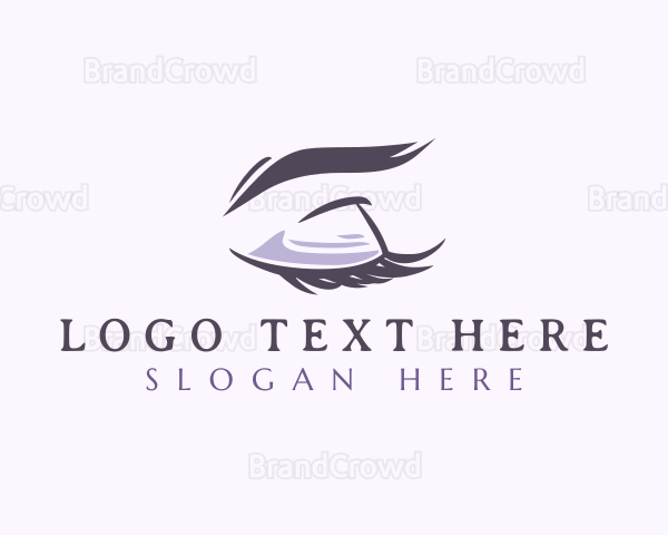 Eyelash Eyebrow Beauty Logo