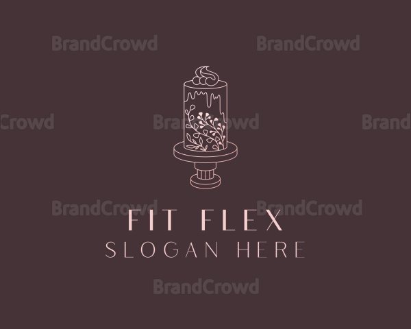 Wedding Floral Cake Logo