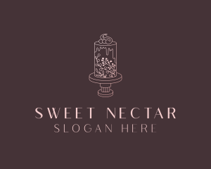 Wedding Floral Cake logo design