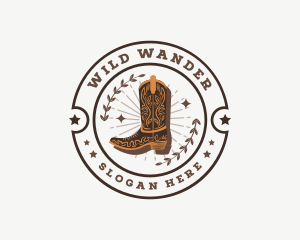 Cowboy Boots Shoes logo design