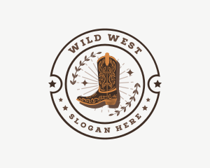 Cowboy Boots Shoes logo design