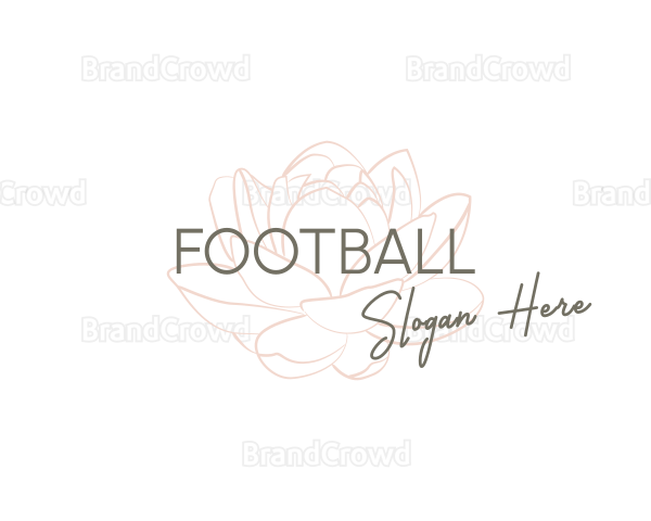 Rose Flower Wordmark Logo